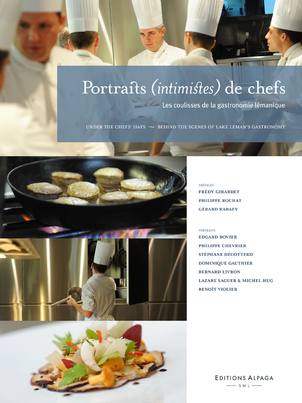 Couverture de l’édition en librairie de Portraits intimistes de chefs